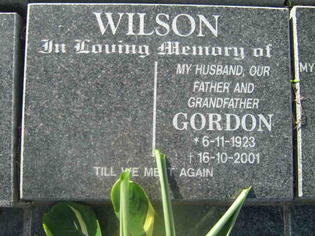 WILSON Gordon 1923-2001