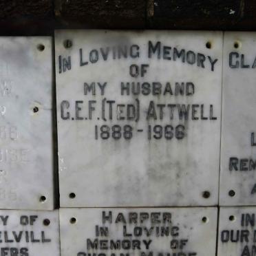 ATTWELL G.E.F. 1888-1966