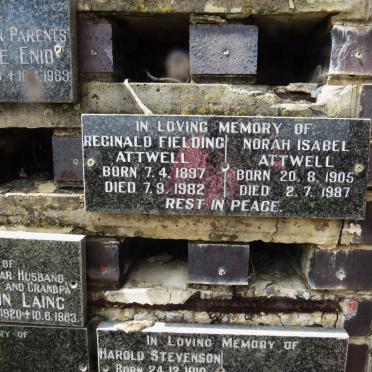 ATTWELL Reginald Fielding 1897-1982 &amp; Norah Isabel 1905-1987