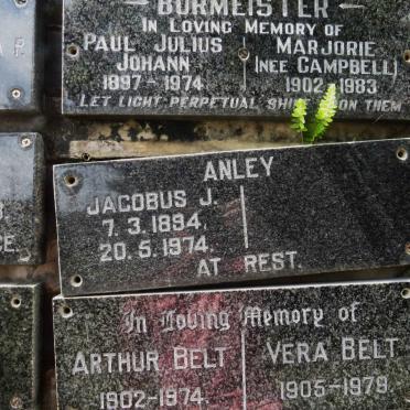 ANLEY Jacobus J. 1894-1974
