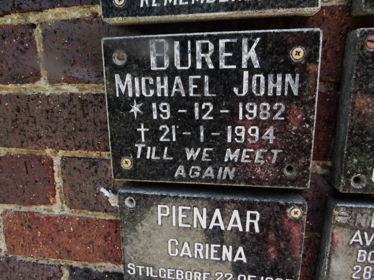 BUREK Michael John 1982-1994