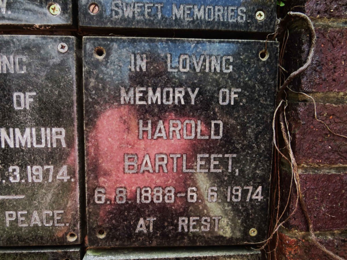 BARTLEET Harold 1888-1974