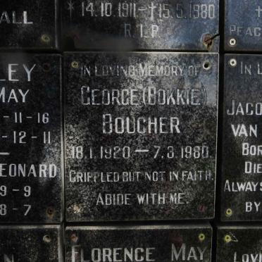 BOUCHER George 1920-1980