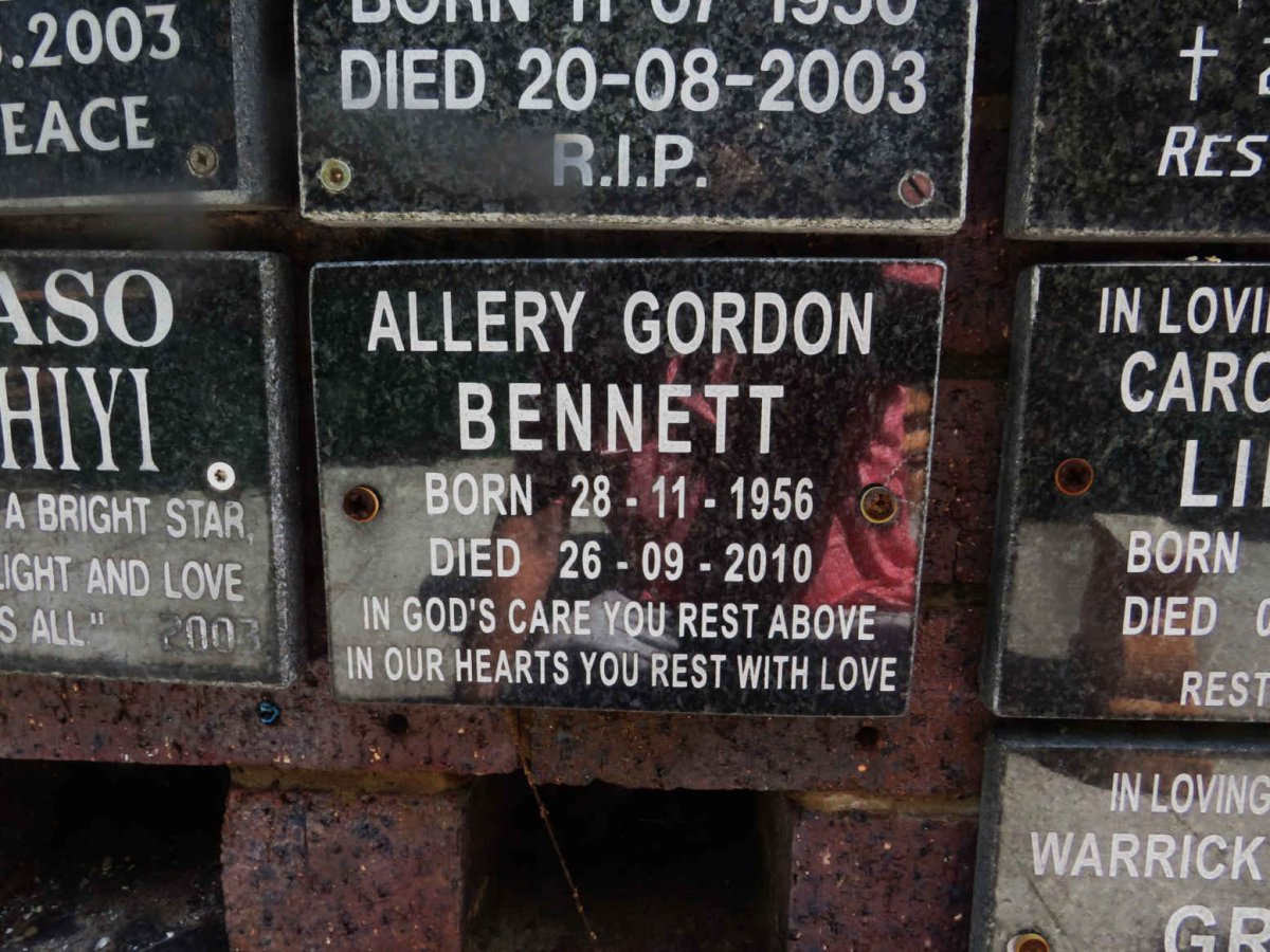 BENNETT Allery Gordon 1956-2010