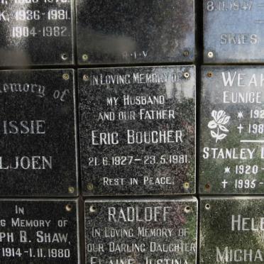 BOUCHER Eric 1927-1981