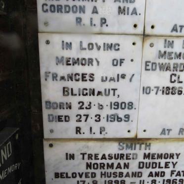 BLIGNAUT Frances Daisy 1908-1969