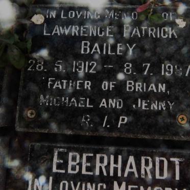 BAILEY Lawrence Patrick 1912-1997