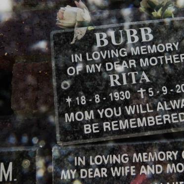 BUBB Rita 1930-2008