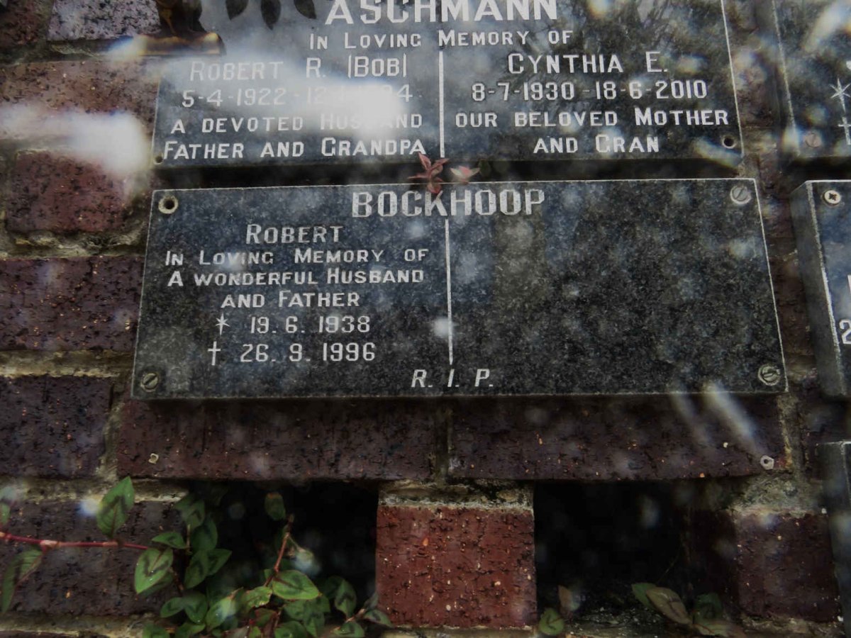 BOCKHOOP Robert 1938-1996