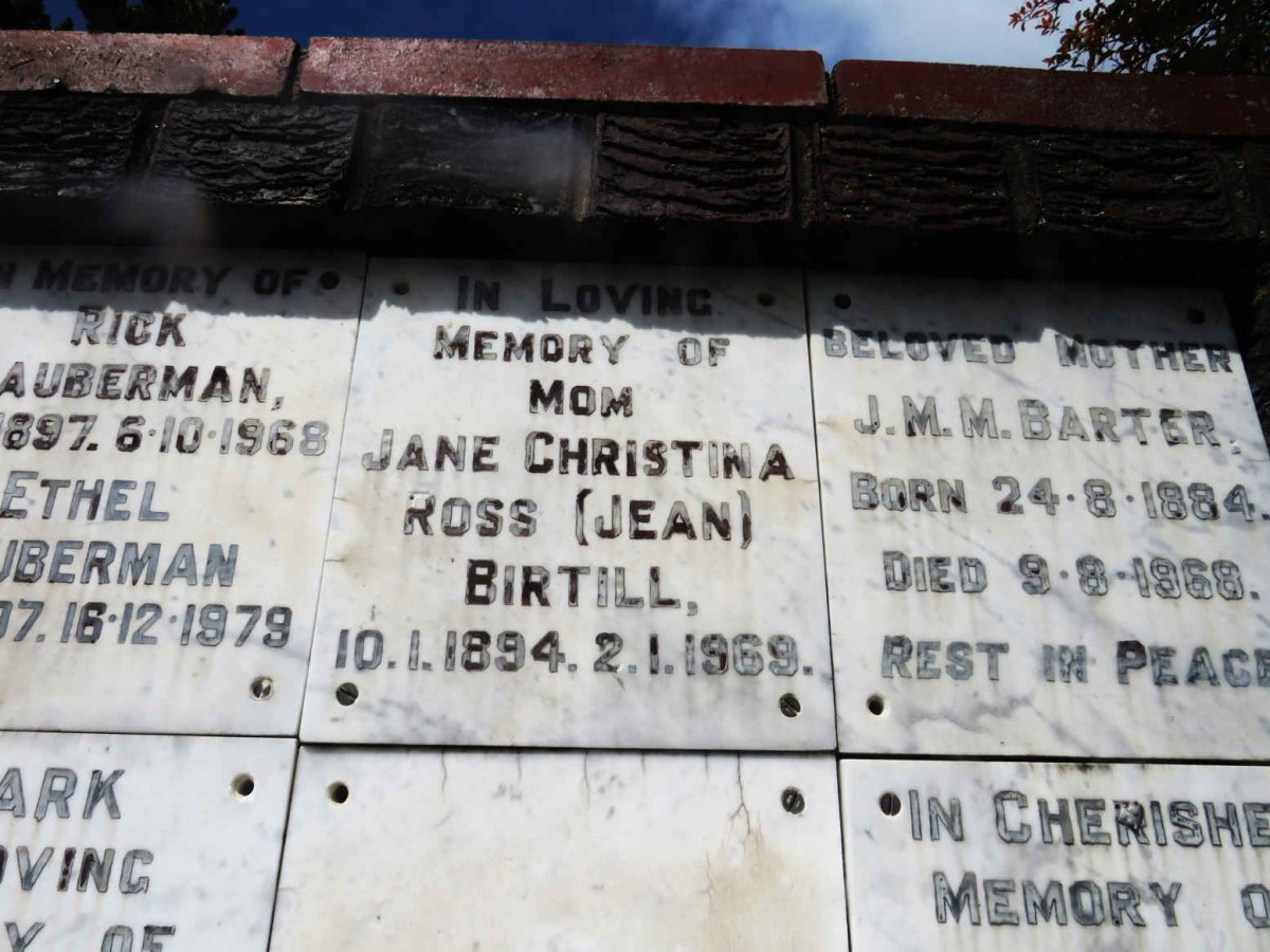 BIRTILL Jane Christina Ross 1894-1969