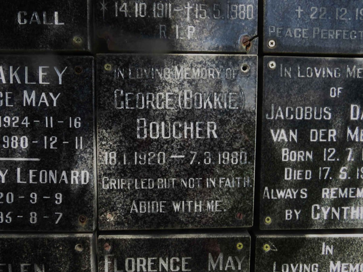 BOUCHER George 1920-1980