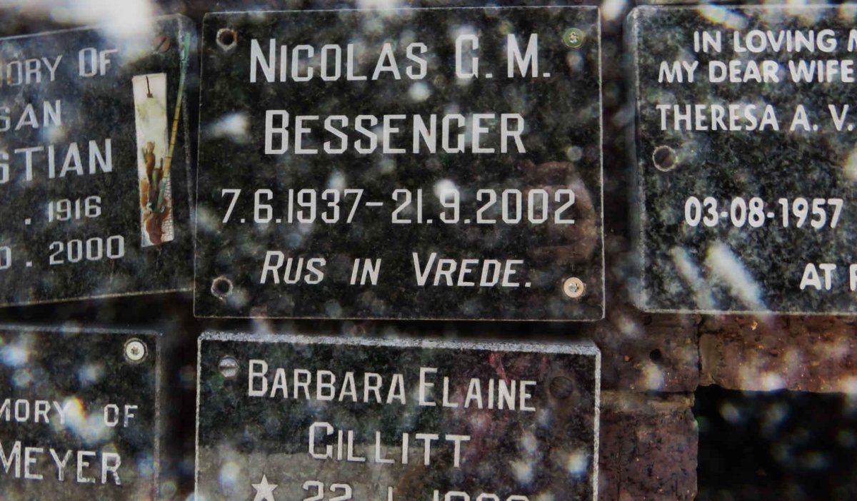 BESSENGER Nicolas G.M. 1937-2002