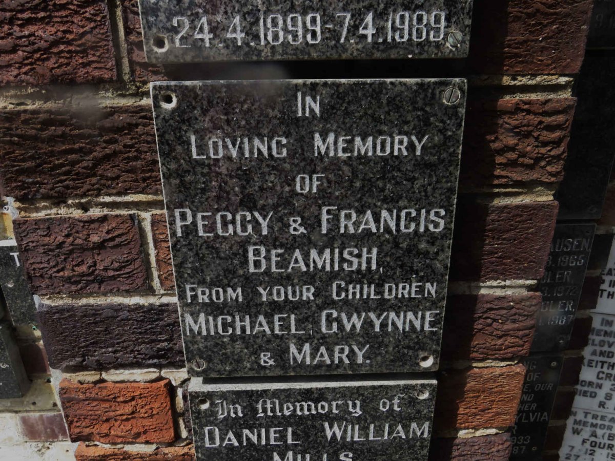 BEAMISH Francis &amp; Peggy