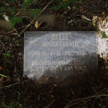 BAKER Roger Gerald 1952-2012