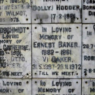 BAKER Ernest 1882-1961 &amp; Vi 1887-1972