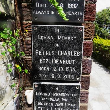 BEZUIDENHOUT Petrus Charles 1935-2000