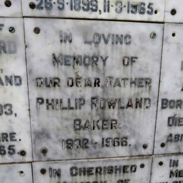 BAKER Phillip Rowland 1902-1966