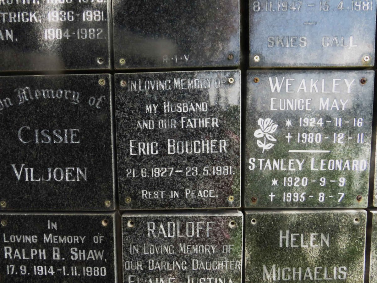 BOUCHER Eric 1927-1981