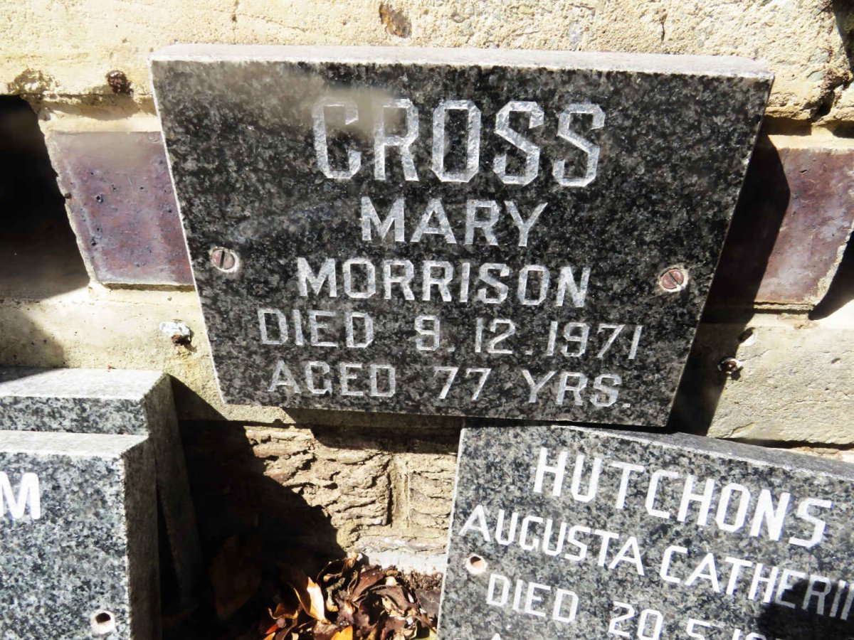 CROSS Mary Morrison -1971