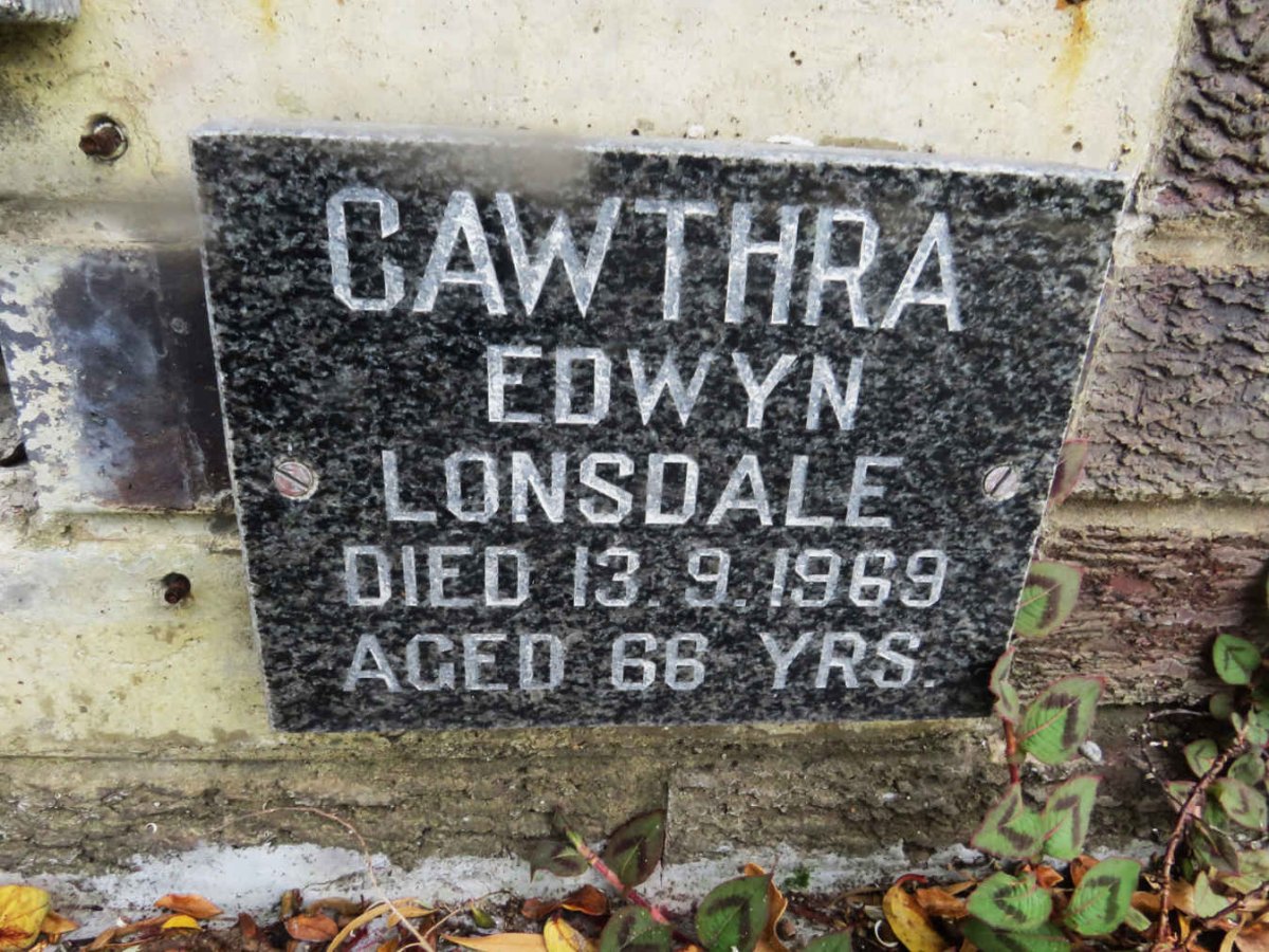 CAWTHRA Edwyn Lonsdale -1969