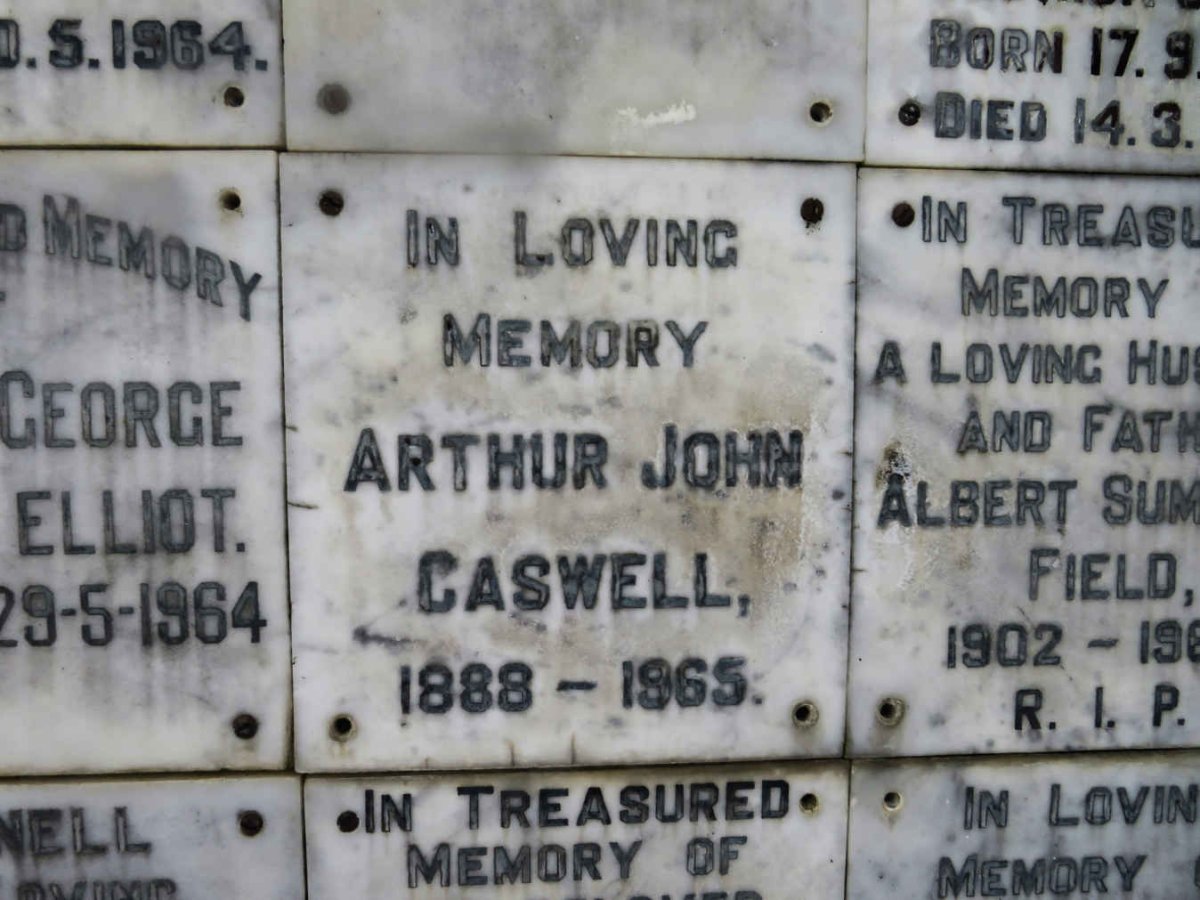 CASWELL Arthur John 1888-1965