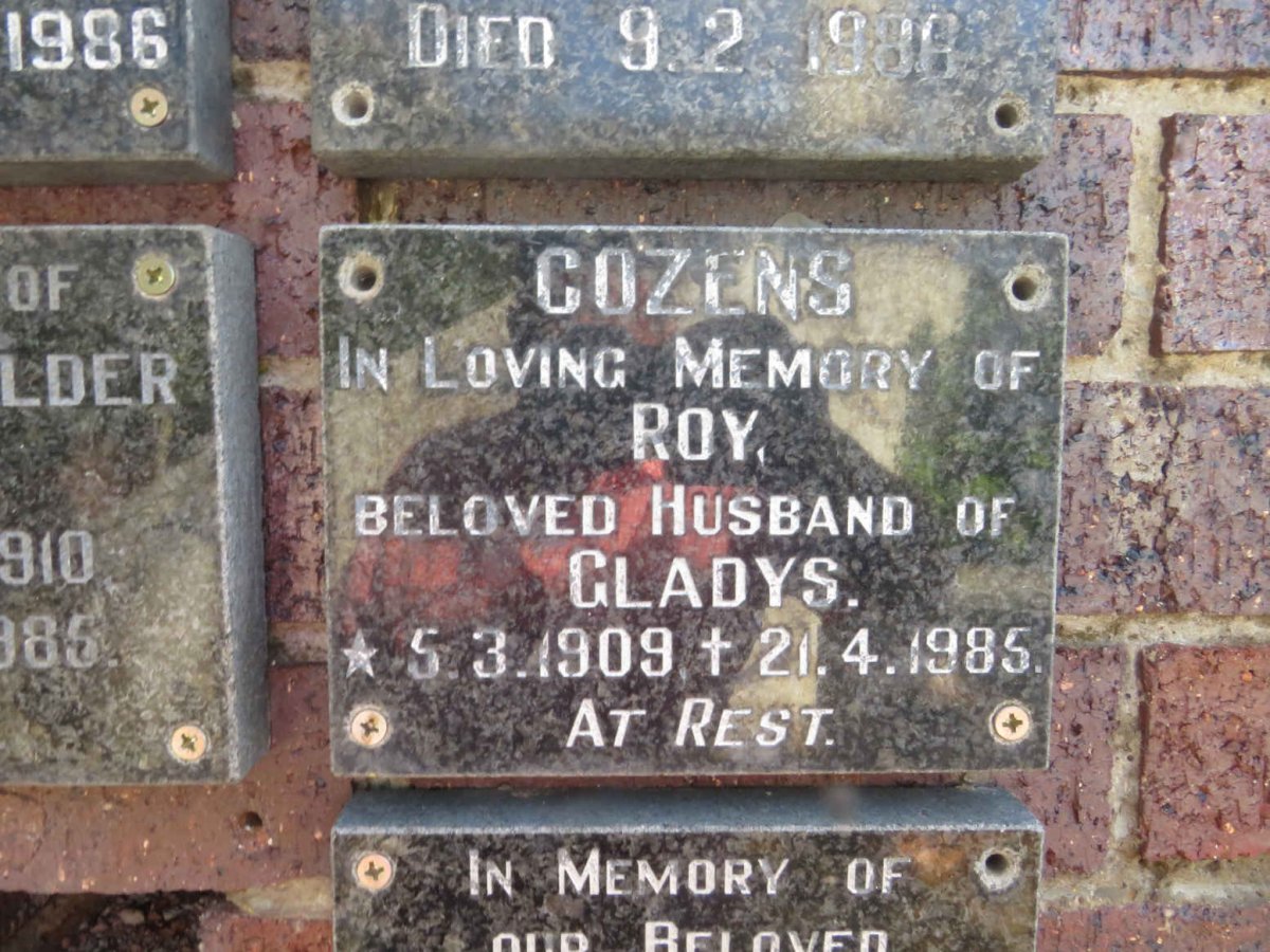 COZENS Roy 1909-1985