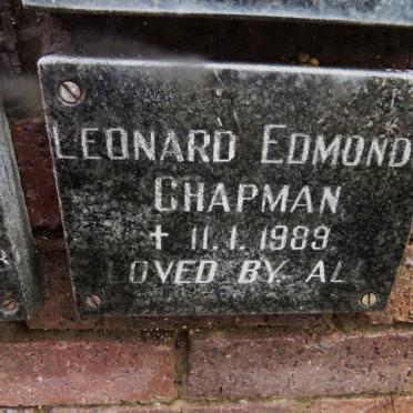 CHAPMAN Leonard Edmonde -1989