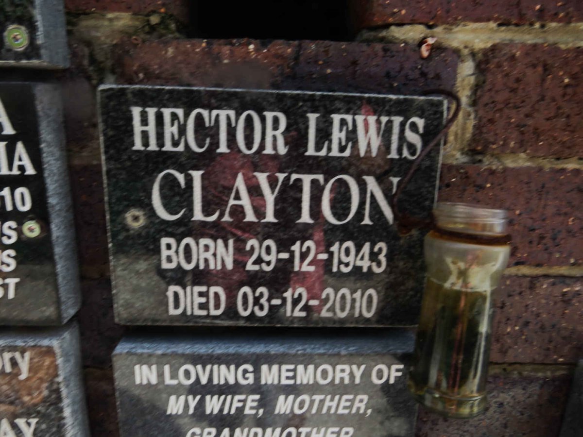 CLAYTON Hector Lewis 1943-2010