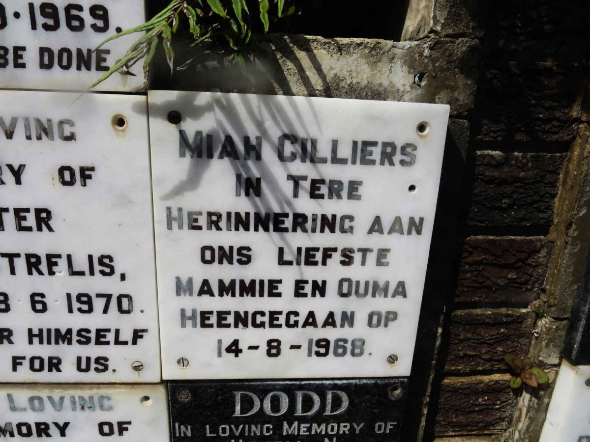 CILLIERS Miah -1968