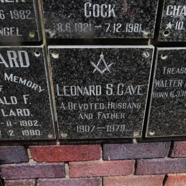 CAVE Leonard S. 1907-1979