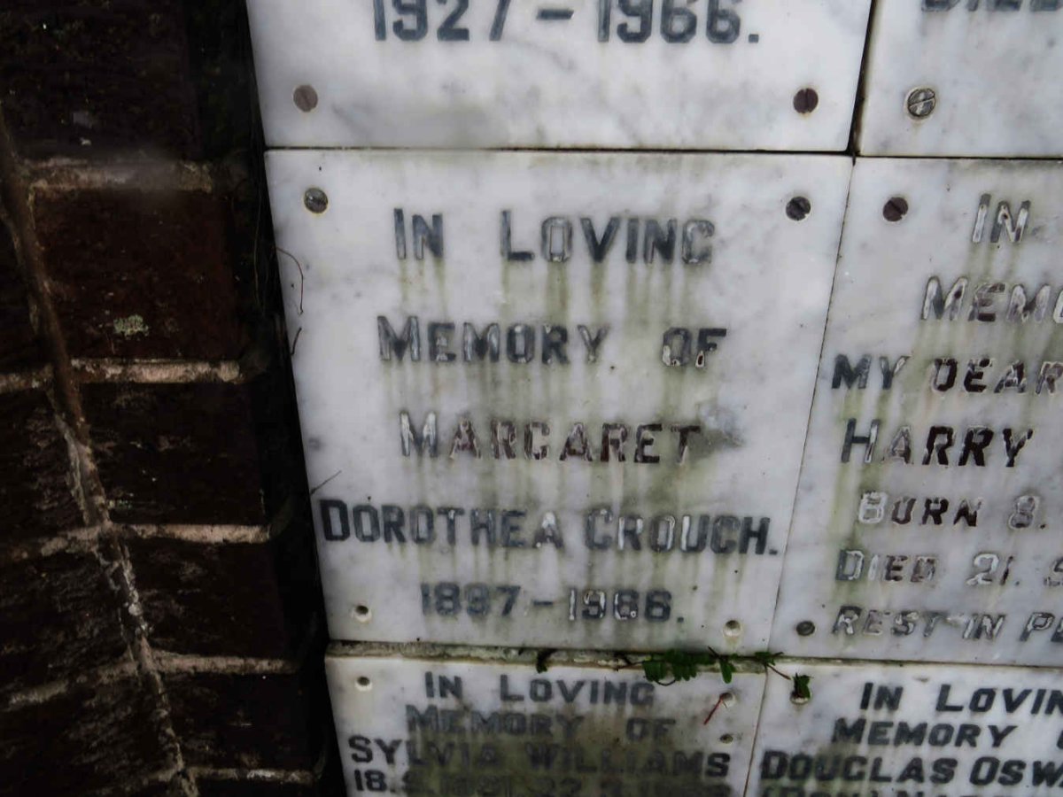 CROUCH Margaret Dorothea 1897-1966