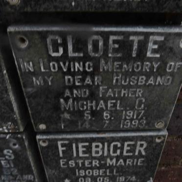 CLOETE Michael C. 1917-1993