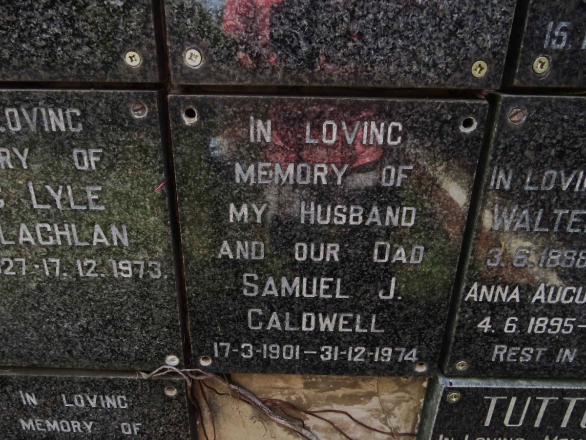 CALDWELL Samuel J. 1901-1974