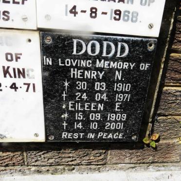 DODD Henry N. 1910-1971 &amp; Eileen E. 1909-2001
