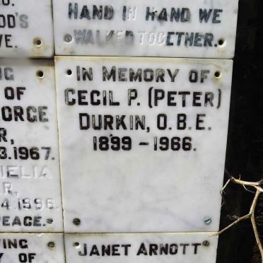 DURKIN Cecil P. 1899-1966