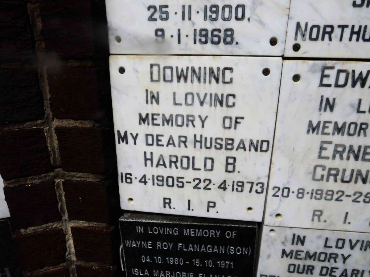 DOWNING Harold B. 1905-1973