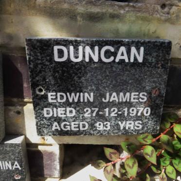 DUNCAN Edwin James -1970