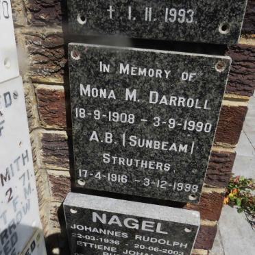 DARROLL Mona M. 1908-1990 :: STRUTHERS A.B. 1916-1998