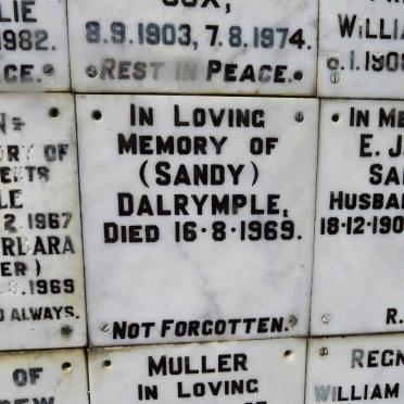 DALRYMPLE Sandy -1969
