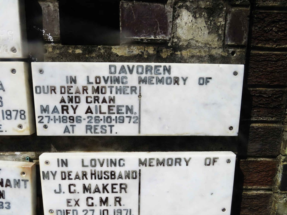DAVPREN Mary Aileen 1896-1972
