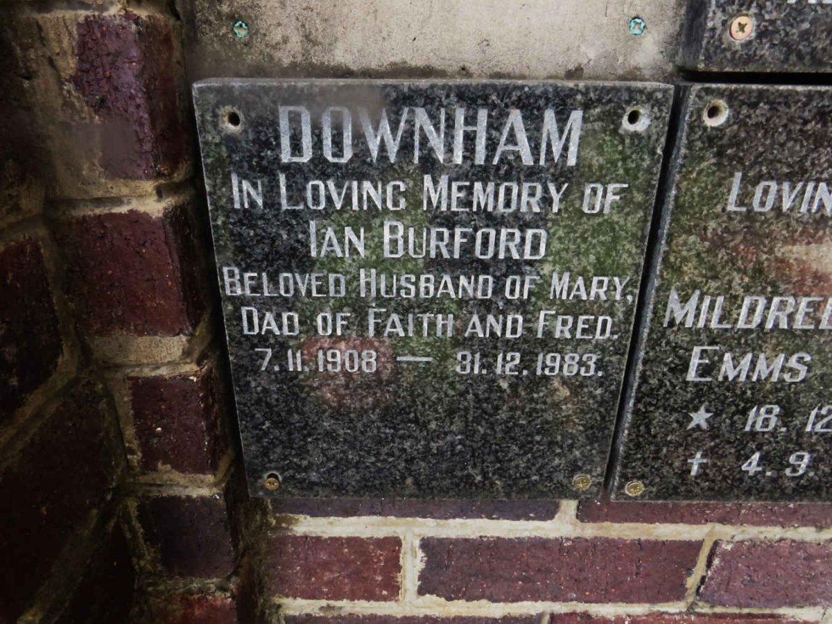 DOWNHAM Ian Burford 1908-1983