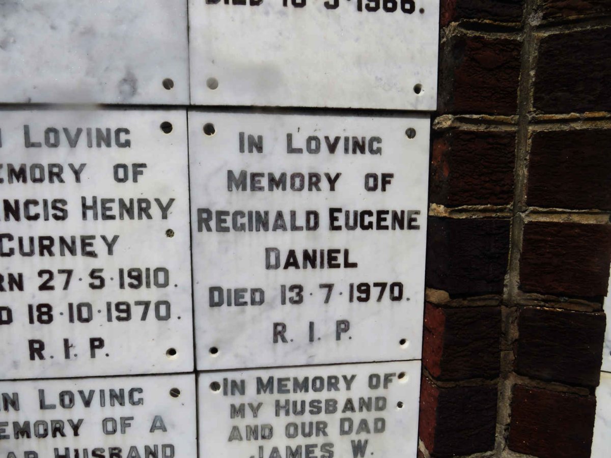 DANIEL Reginald Eugene -1970