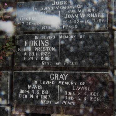 EDKINS Keith Preston 1922-1989
