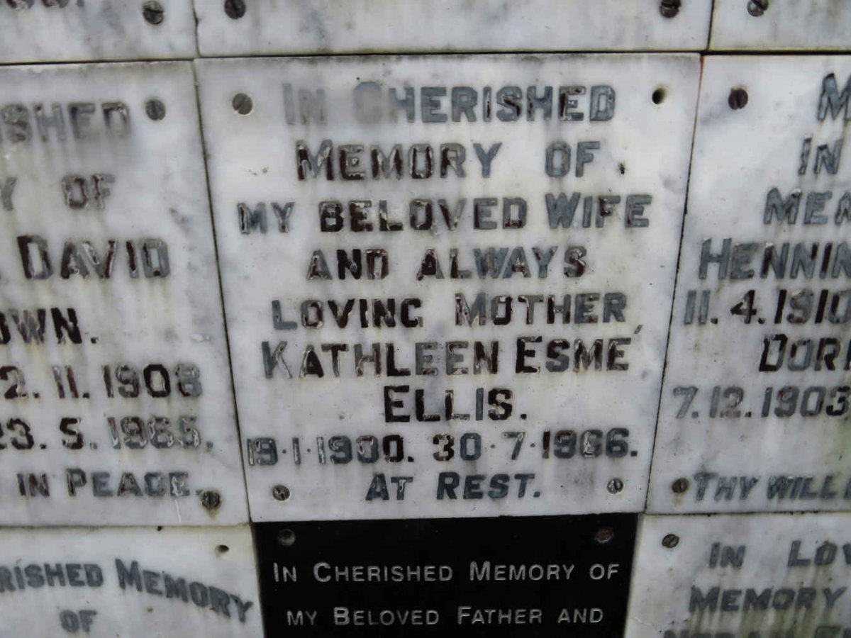 ELLIS Kathleen Esme 1900-1966