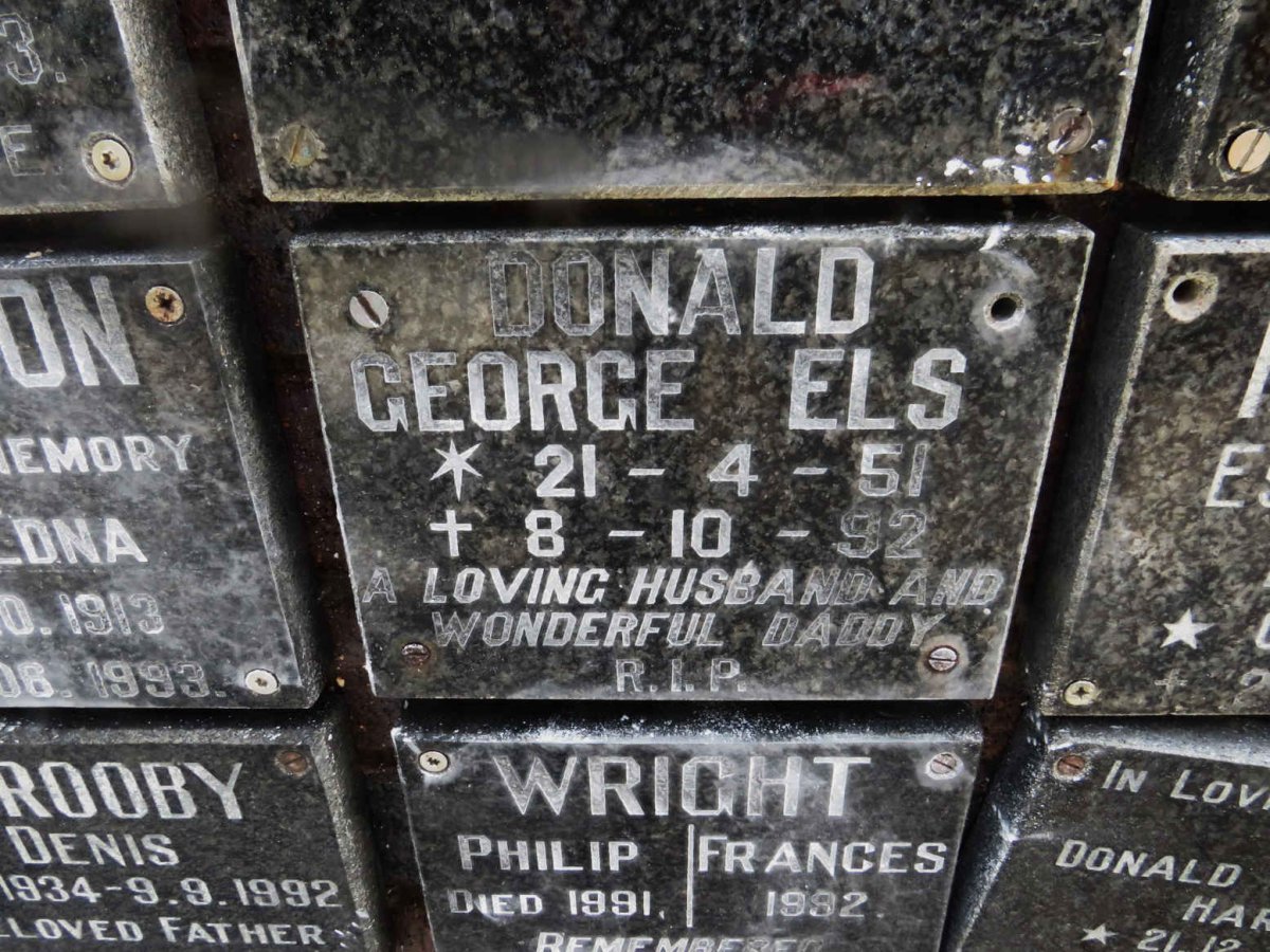 ELS Donald George 1951-1992