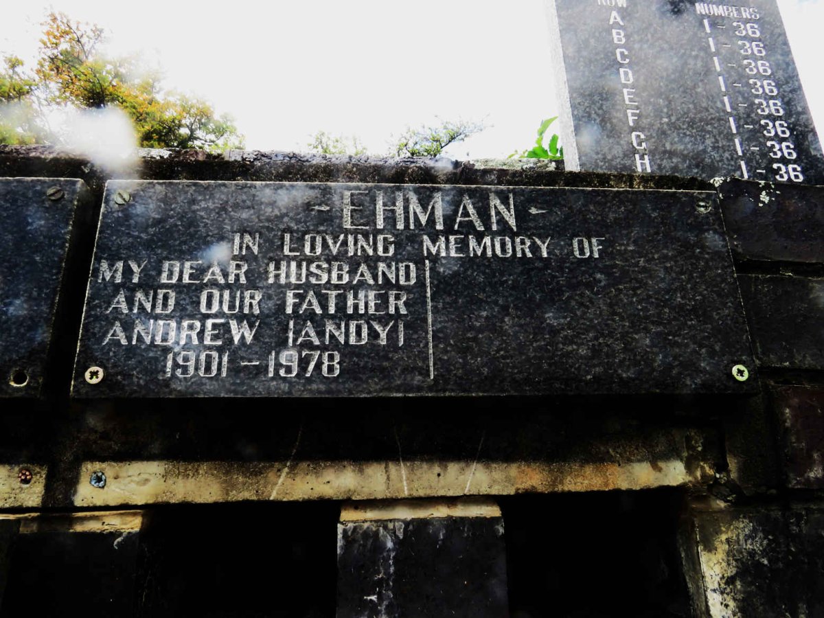 EHMAN Andrew 1901-1978