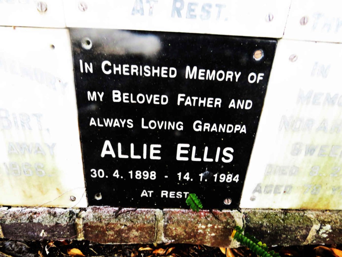 ELLIS Allie 1898-1984