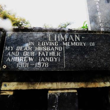 EHMAN Andrew 1901-1978