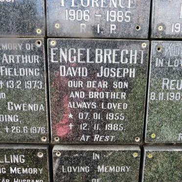 ENGELBRECHT David Joseph 1955-1985