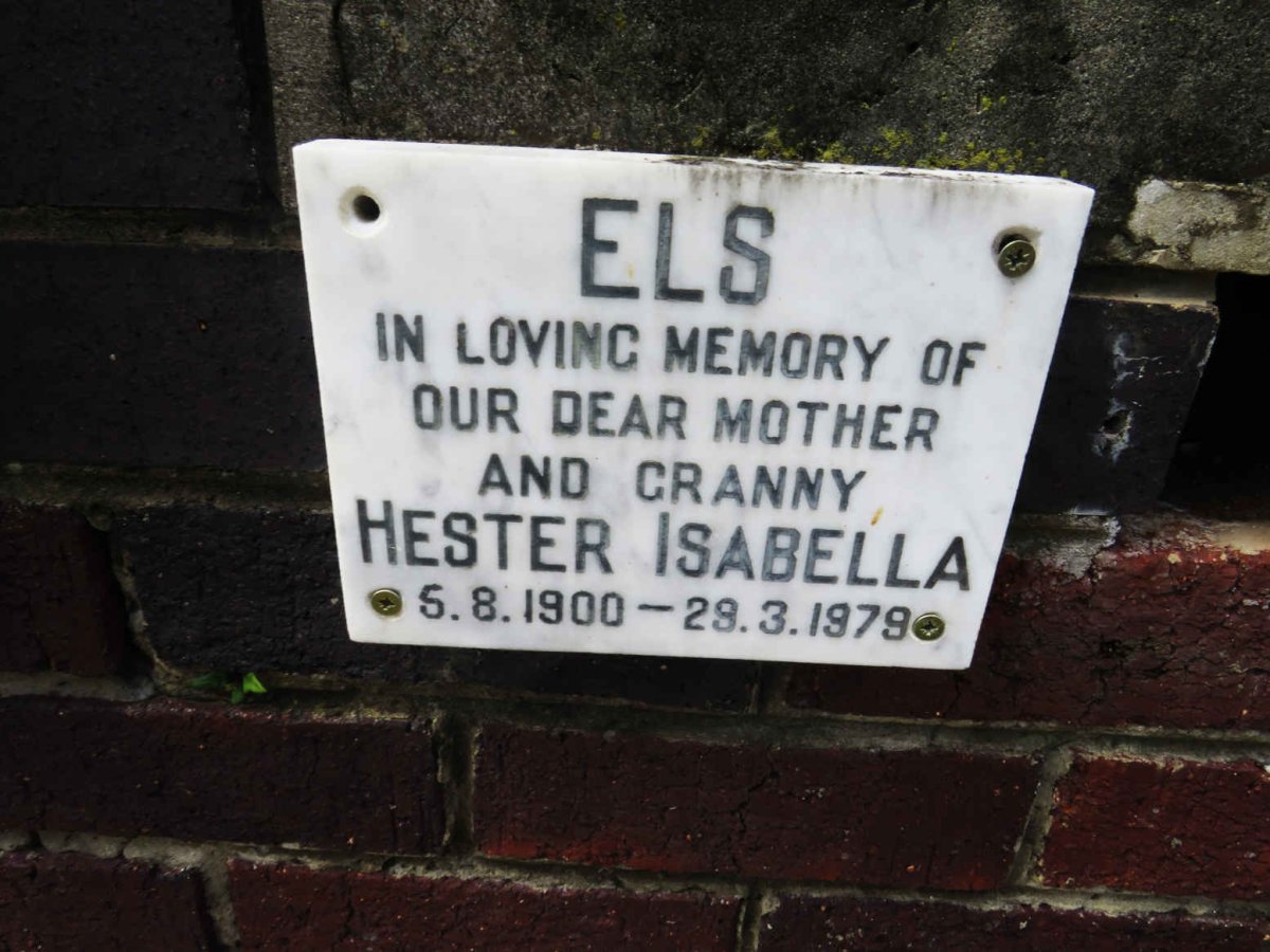 ELS Hester Isabella 1900-1979